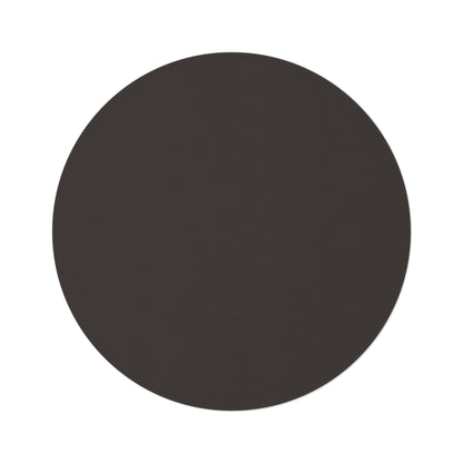 Muted Charcoal Coordinated Round Rug 60 Inch Floor Rug Minimal Home Decor Living Room Rug