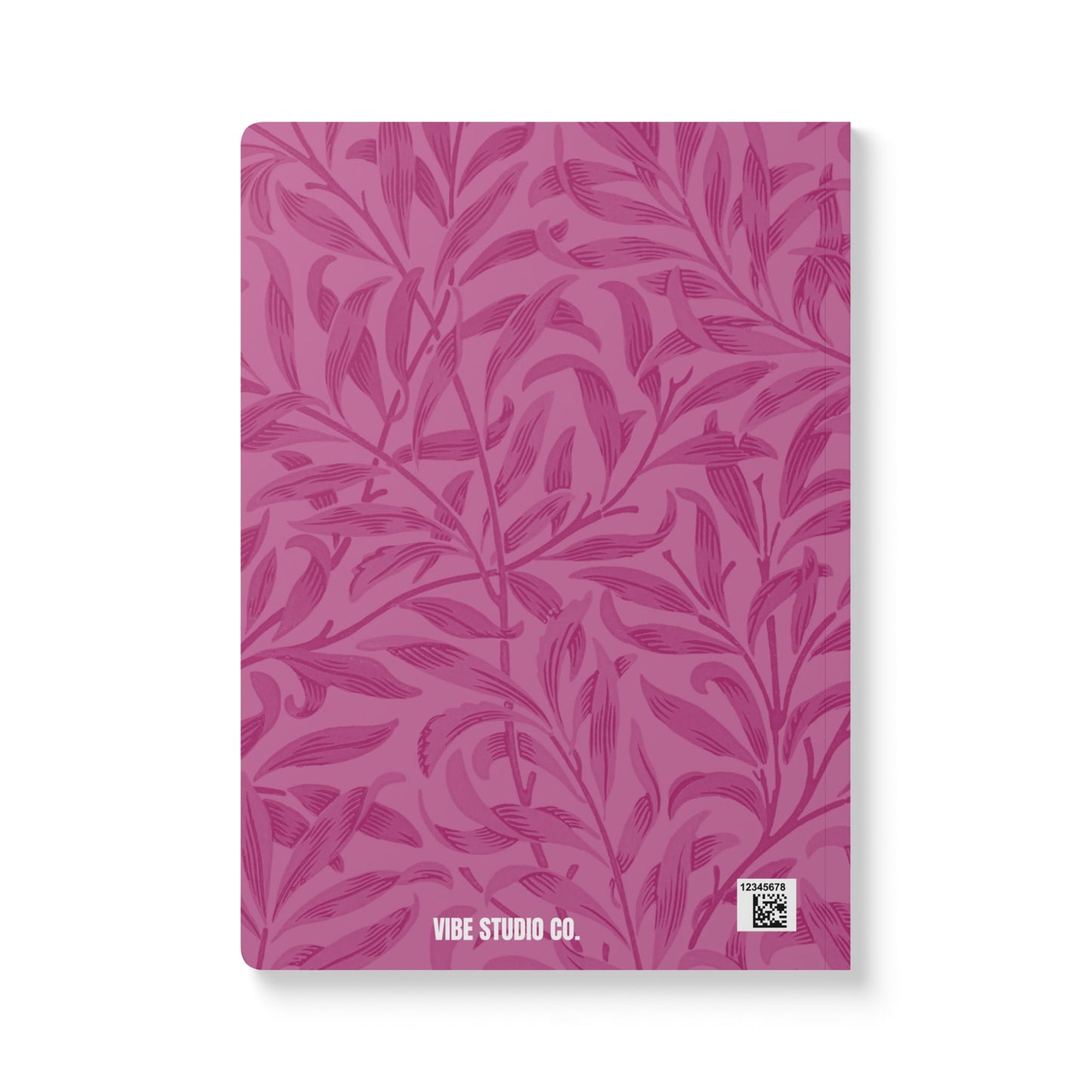 Lilac Wine Leaves A5 Lined Journal Minimal Botanical Notebook | Coordinated Collection