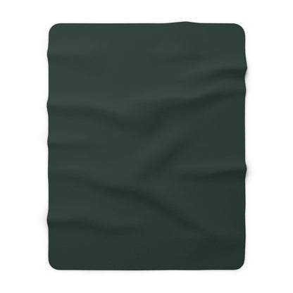 Forest Sherpa Fleece Blanket Cozy Plush Throw 3 Sizes Soft Warm Blanket