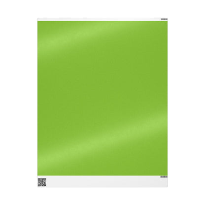 Muted Lime Wrapping Paper Matte or Glossy Gift Wrap 3 Sizes Fine Art Paper