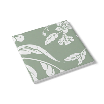 Sage Floral Ceramic Coaster Coordinated Collection