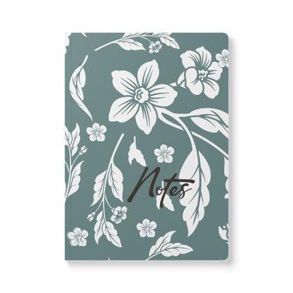 Dusty Blue Floral A5 Lined Journal Coordinated Collection