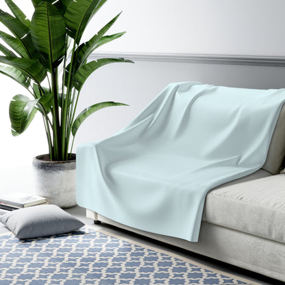 Ocean Blue Sherpa Fleece Blanket Cozy Plush Throw 3 Sizes Soft Warm Blanket