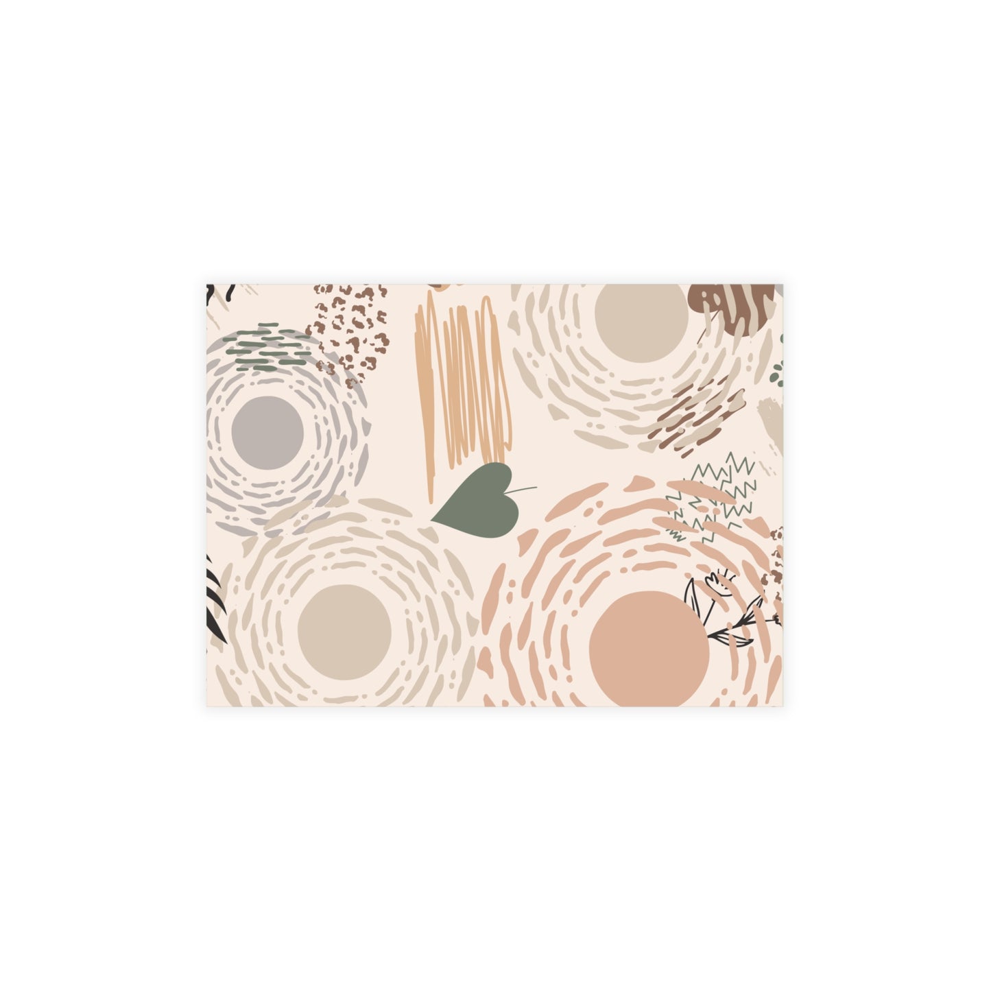 Neutral Flow Postcards Minimal Botanical Postcard Sets (10, 30 or 50)
