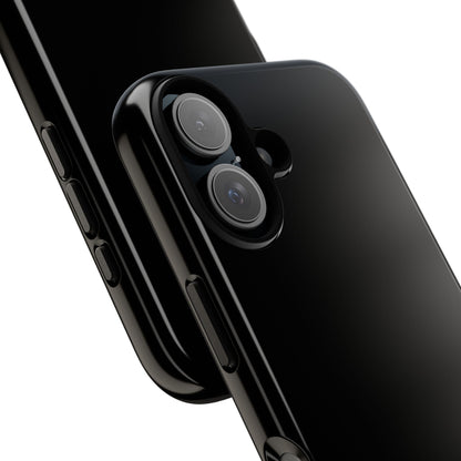 Black Tough Cell Phone Case Matte or Glossy Protective Case iPhone Samsung