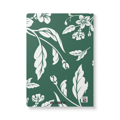 Leaf Green Floral A5 Lined Journal Coordinated Collection