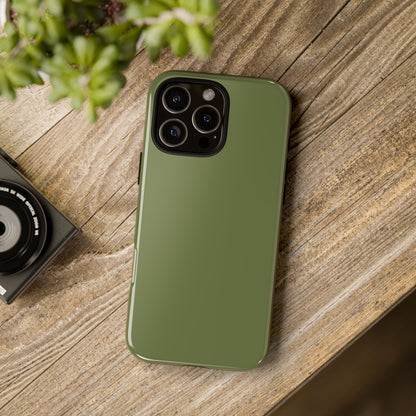 Olive Tough Cell Phone Case Matte or Glossy Protective Case iPhone Samsung