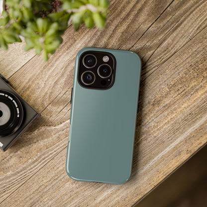 Dusty Blue Tough Cell Phone Case, Matte or Glossy Iphone and Samsung