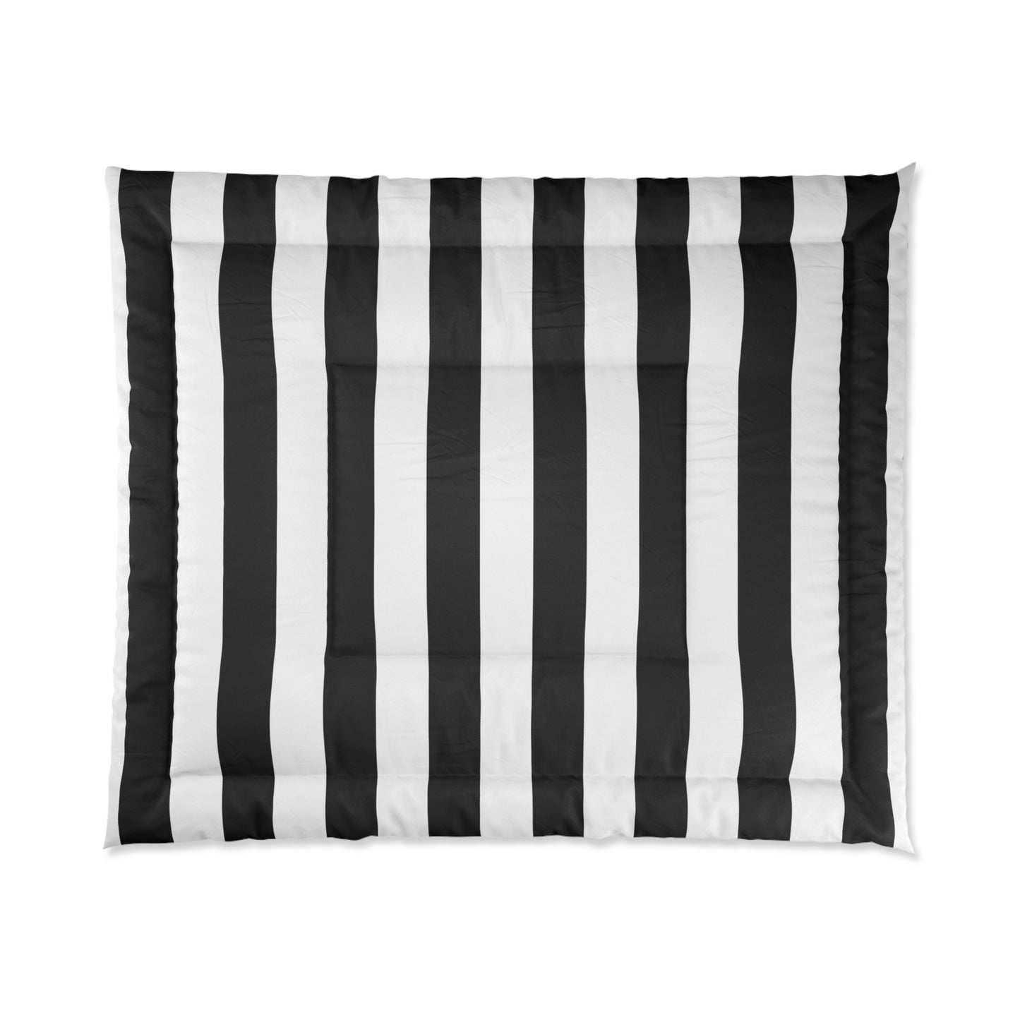 Black Stripe Comforter Bedding Set (4 Sizes)
