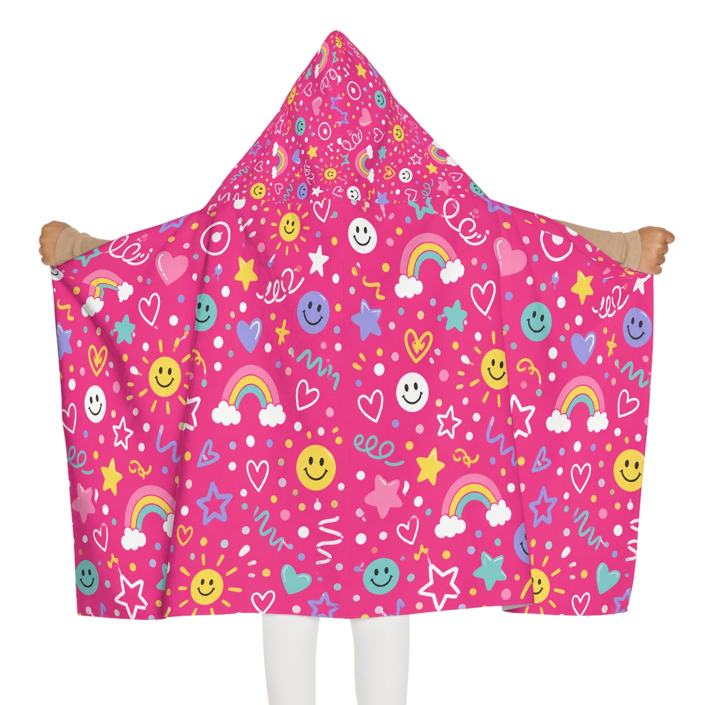 Pink Pop Baby/Kid Hooded Towel Pink Bath Towel