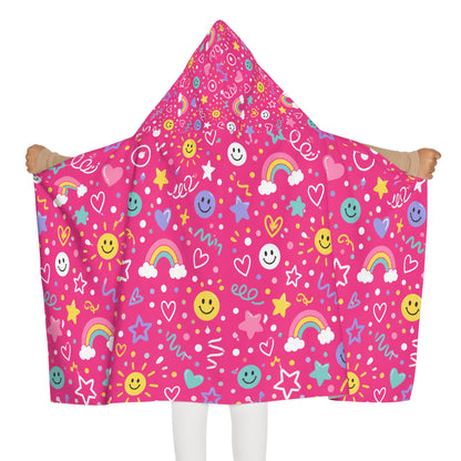Pink Pop Baby/Kid Hooded Towel Pink Bath Towel