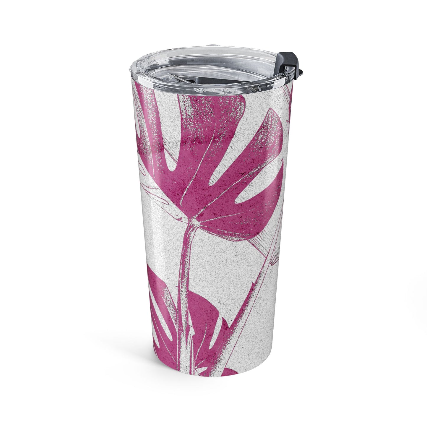 Monstera Leaf Lilac Wine 20 oz Tumbler
