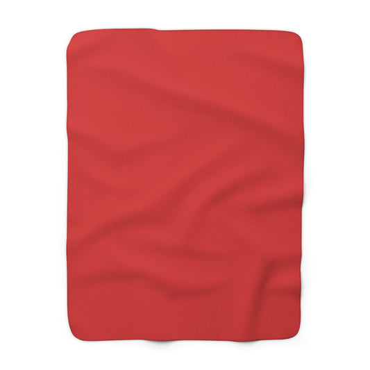 True Red Sherpa Fleece Blanket Cozy Plush Throw 3 Sizes Soft Warm Blanket