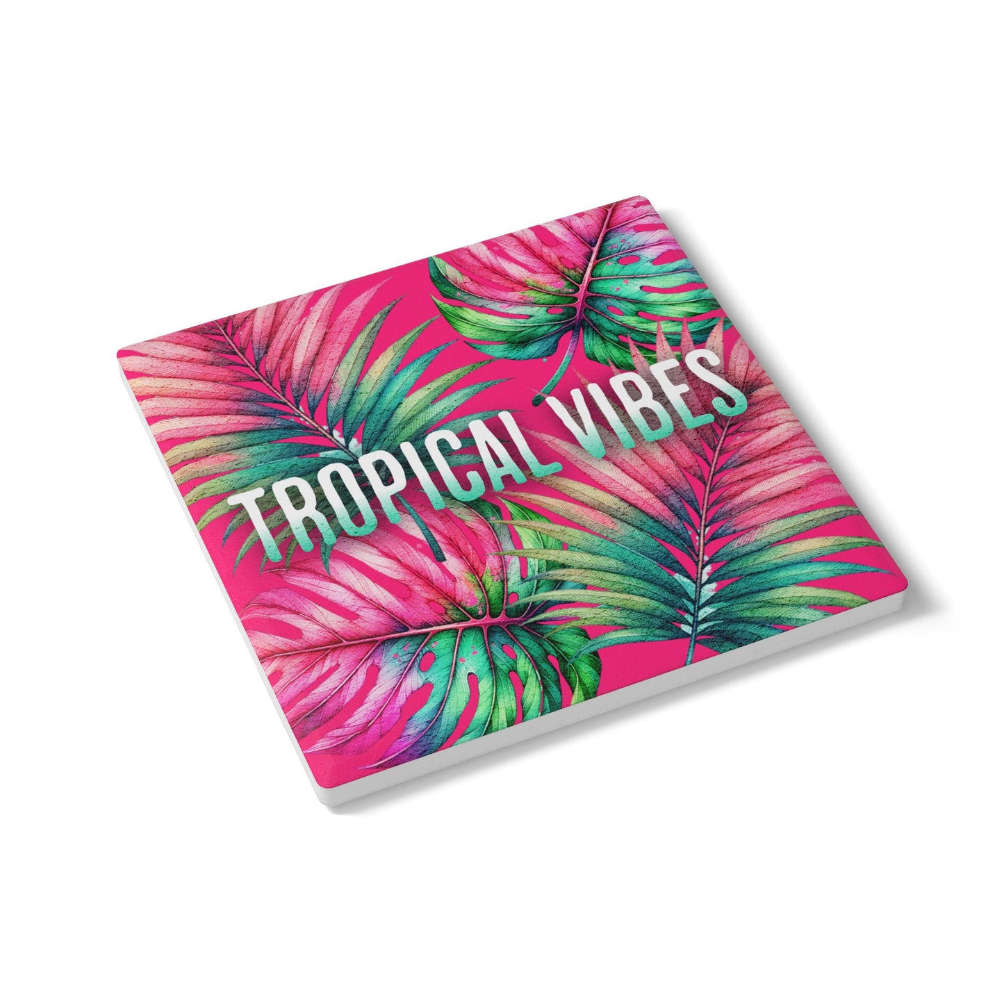 Tropical Vibes Ceramic Coaster