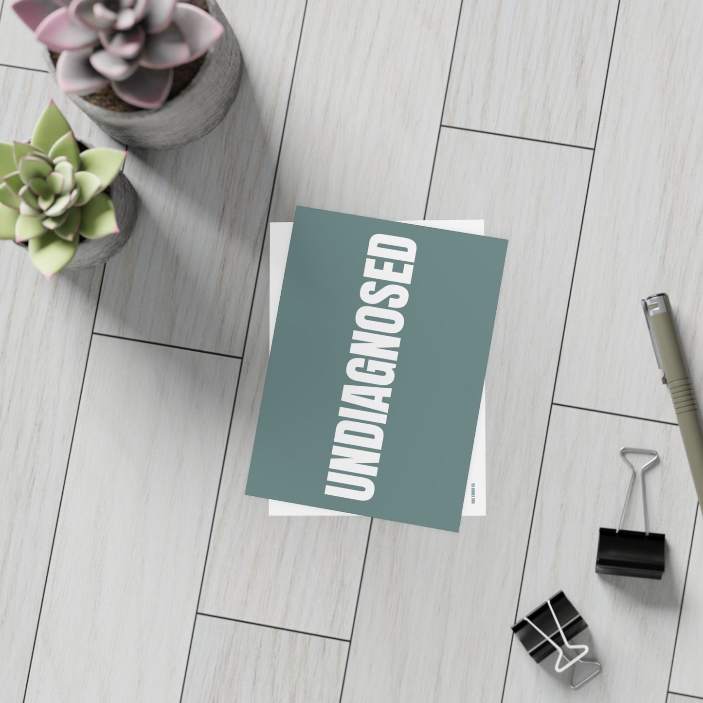 Dusty Blue Postcard Set Pack of 10, 30 or 50 w/ Envelopes | Coordinated Collection