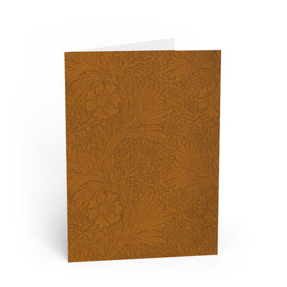 Saddle Tan Note Cards Minimal Botanical Stationery Set