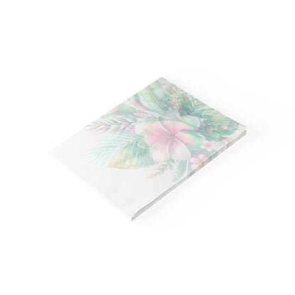 Paradise in Full Bloom Sticky Notes Tropical Floral Post It Notes (7 Sizes)
