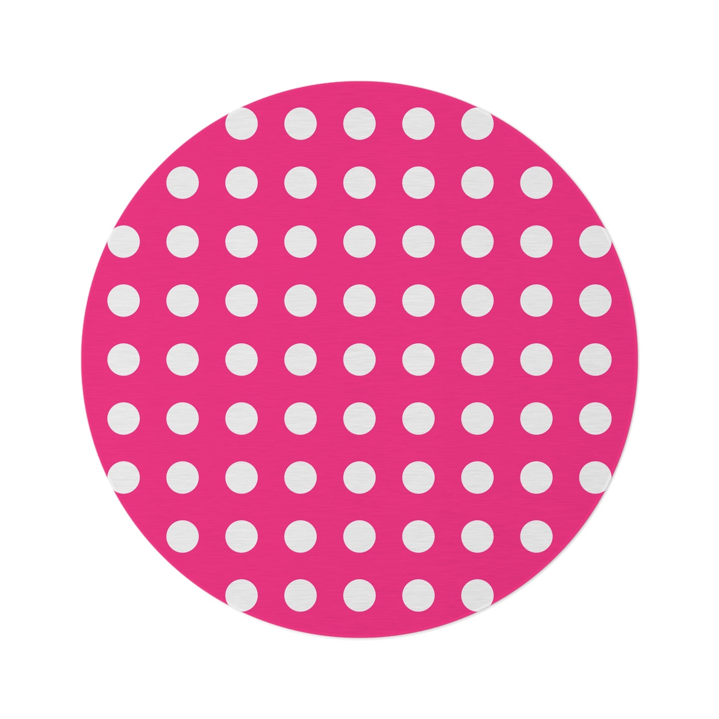 Pink Polka Dot Round Rug 60 Inch Pink and White Area Rug Cute Aesthetic Room Decor