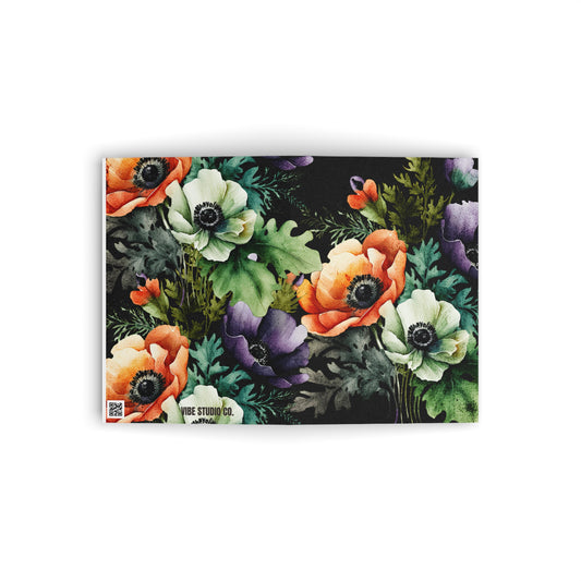Decorated Floral Note Cards Botanical Floral Stationery Set