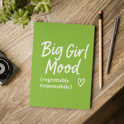 Muted Lime Big Girl Mood A5 Lined Journal