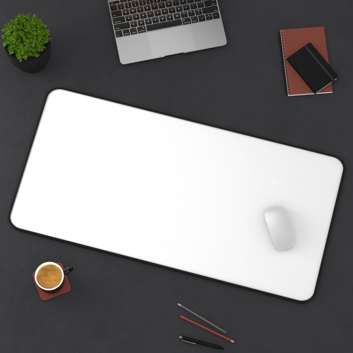 White Desk Mat Color Coordinated Collection (12x18, 12x22, 16x32)