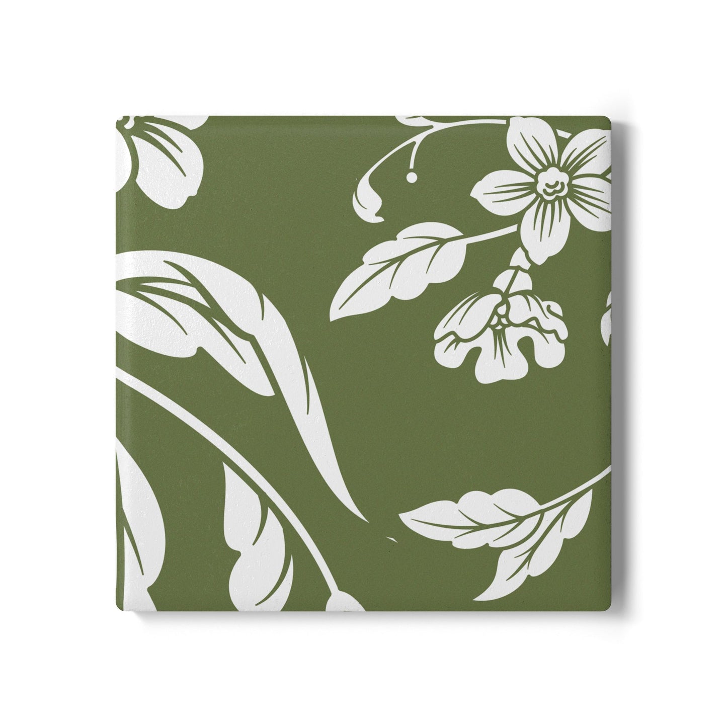 Olive Floral Ceramic Coaster Coordinated Collection