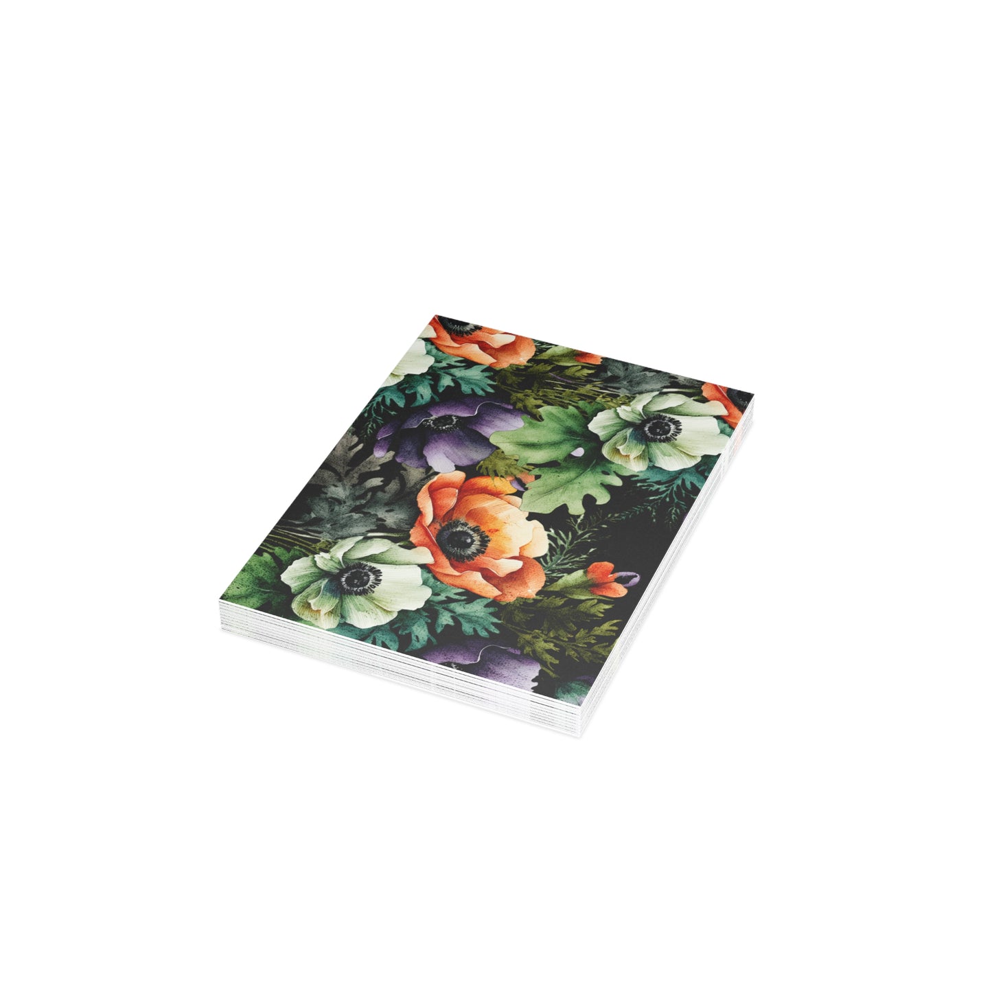 Decorated Floral Postcards Botanical Floral Postcard Set