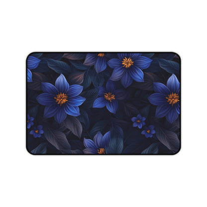 Blue Floral Heaven Desk Pad
