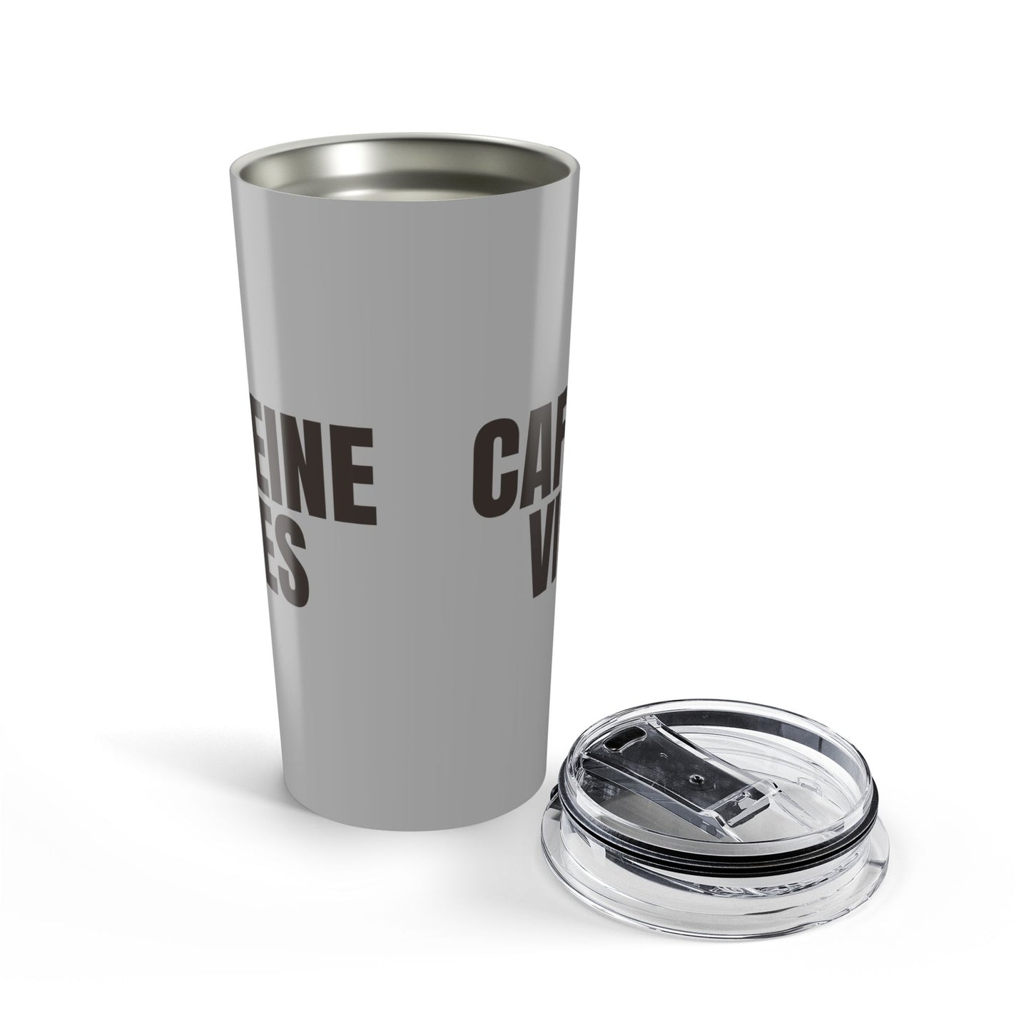 Grayscale Caffeine Vibes 20oz Stainless Steel Tumbler | Color Coordinated Collection