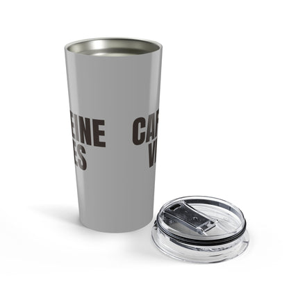 Grayscale Caffeine Vibes 20oz Stainless Steel Tumbler | Color Coordinated Collection