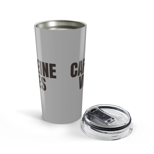 Grayscale Caffeine Vibes 20oz Stainless Steel Tumbler | Color Coordinated Collection