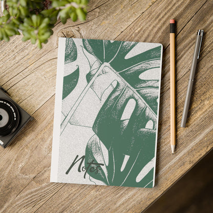 Monstera Leaf Green A5 Lined Journal