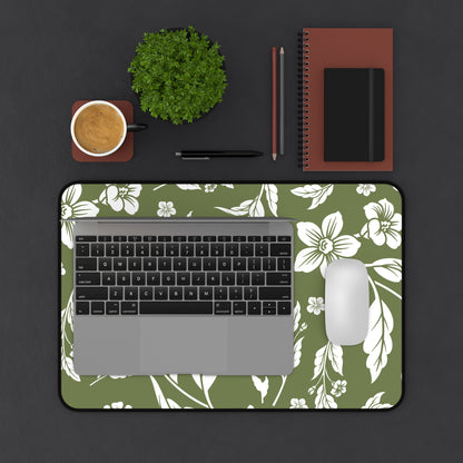 Olive Floral Desk Pad (12x18, 12x22 or 16x32)