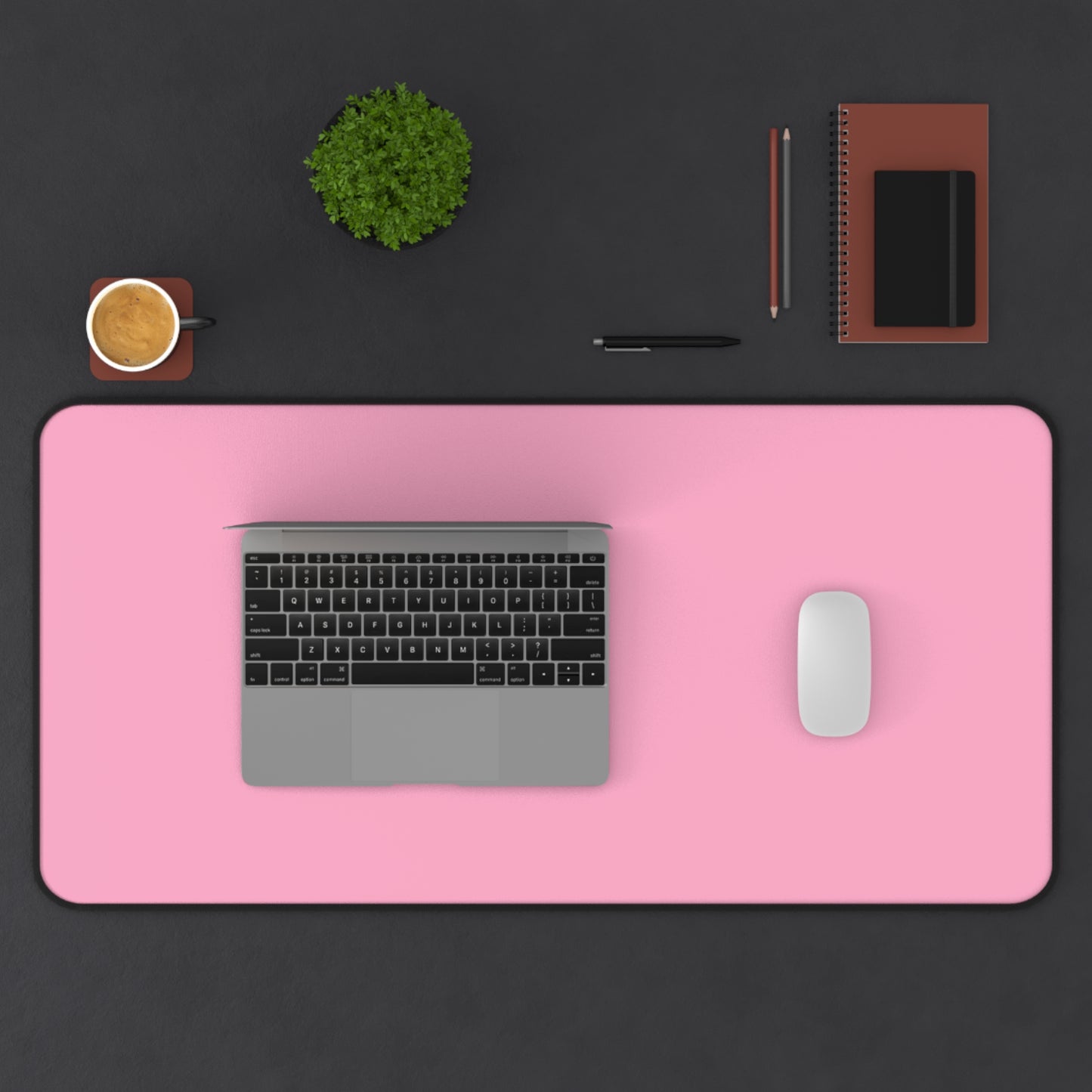 Light Pink Desk Mat Color Coordinated Collection (12x18, 12x22, 16x32)