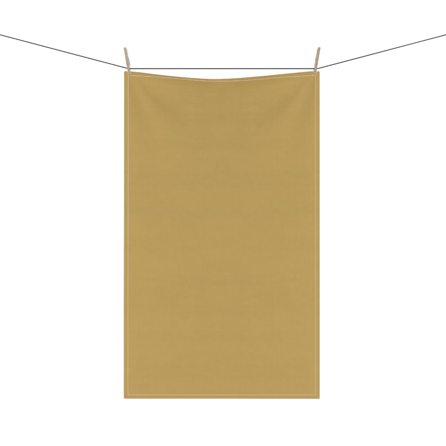 Muted Gold Cotton Twill Tea Towel 18 x 30