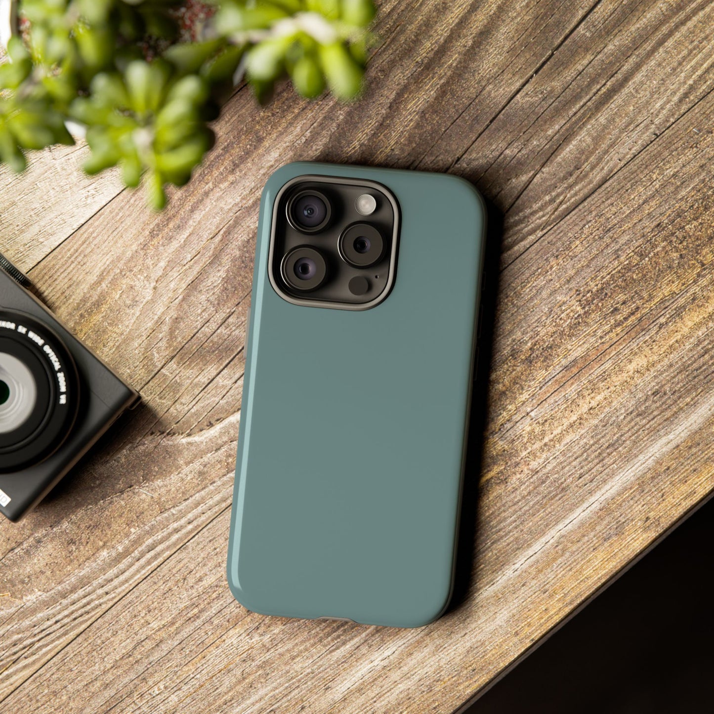 Dusty Blue Tough Cell Phone Case, Matte or Glossy Iphone and Samsung