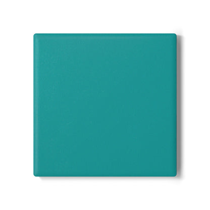 Deep Aqua Ceramic Coaster Round or Square | Coordinated Collection