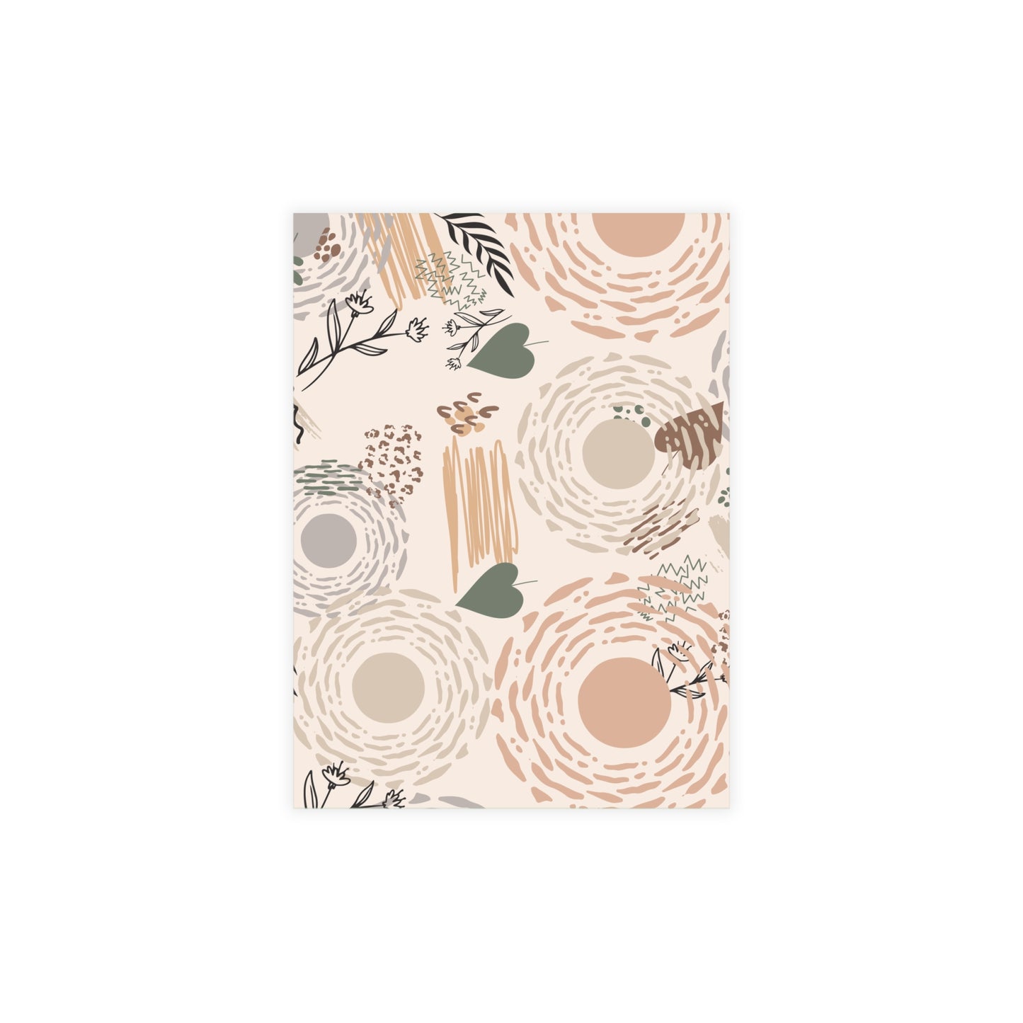Neutral Flow Postcards Minimal Botanical Postcard Sets (10, 30 or 50)