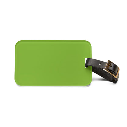 Muted Lime Luggage Tag Acrylic Travel Tag