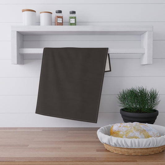 Muted Charcoal Cotton Twill Tea Towel 18 x 30