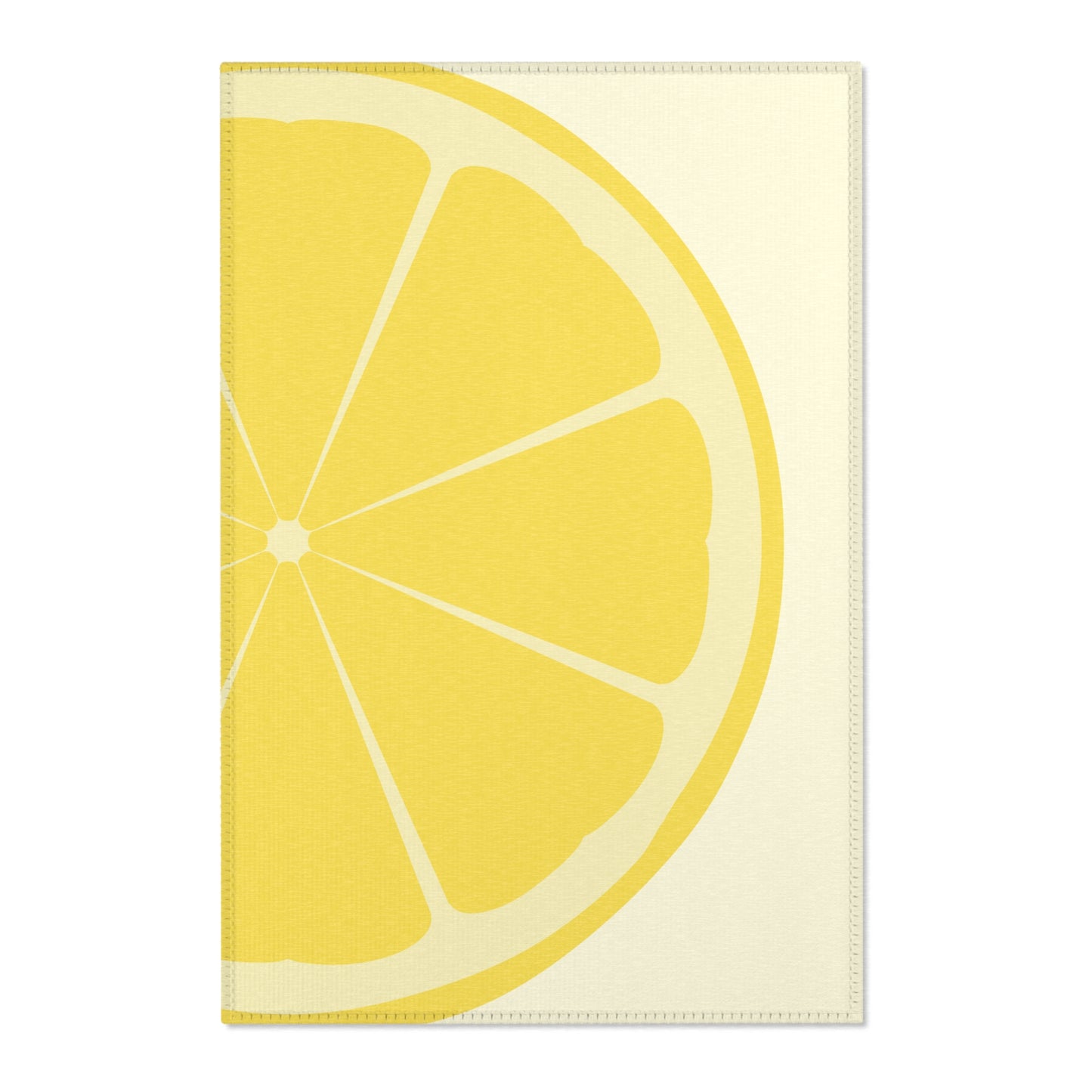 Lemon Kitchen Rug 24 x 36 Yellow Citrus Accent Rug Bright Fruit Kitchen Decor