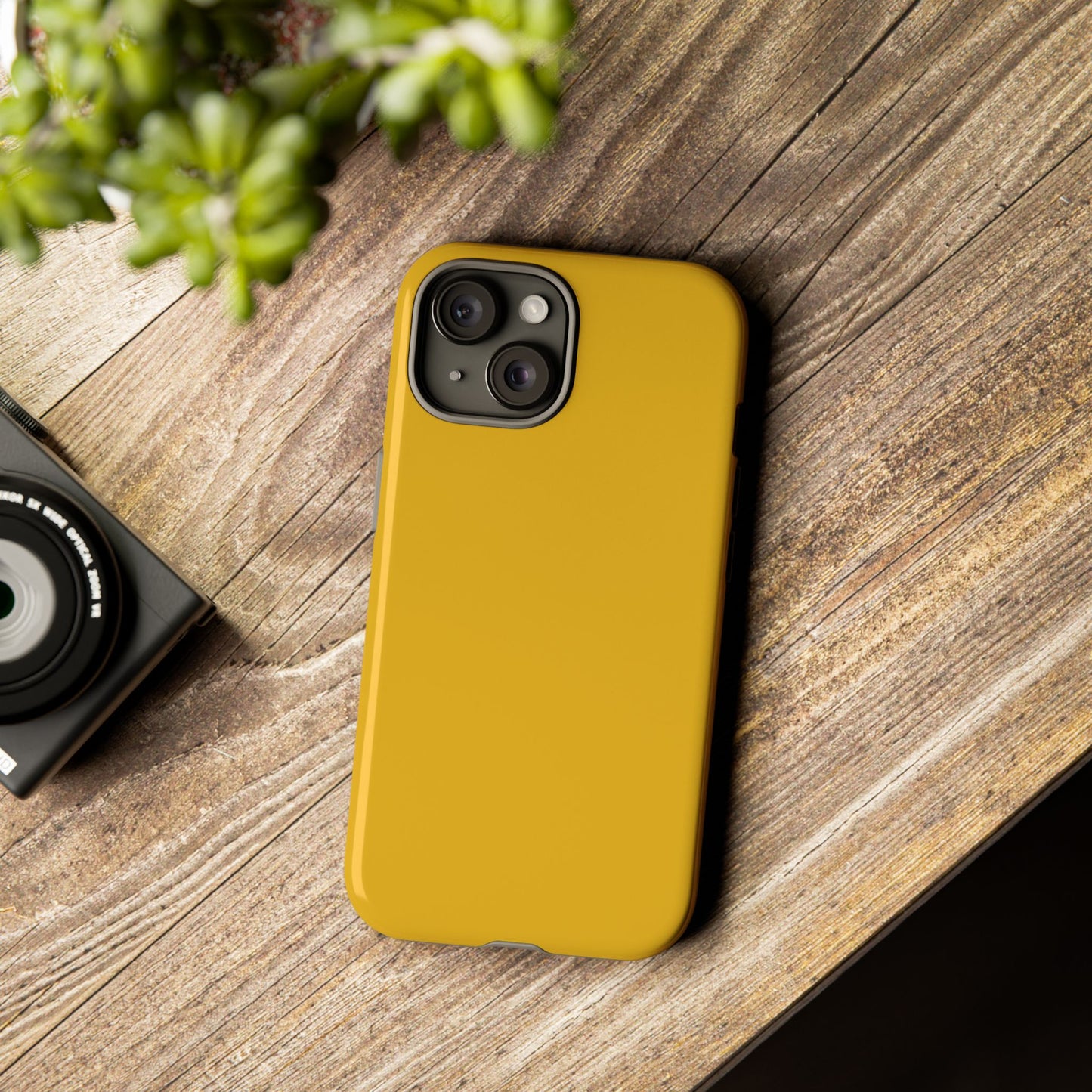 Honey Yellow Tough Cell Phone Case Matte or Glossy Protective Case iPhone Samsung