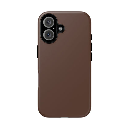 Chocolate Brown Tough Cell Phone Case Matte or Glossy Protective Case iPhone Samsung