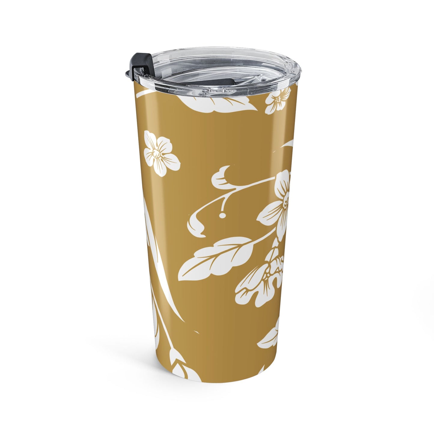 Muted Gold Floral 20oz Stainless Steel Tumbler | Coordinated Collection