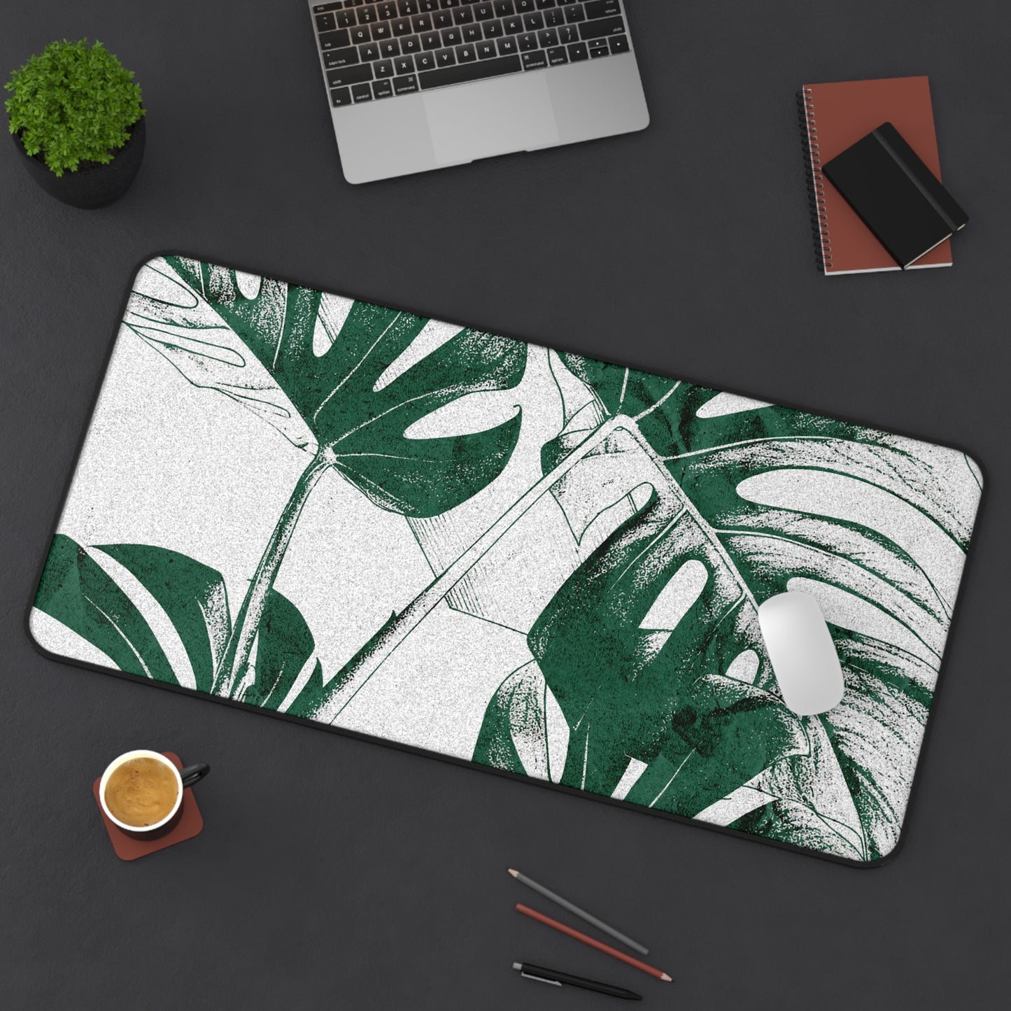 Monstera Leaf Green Desk Pad