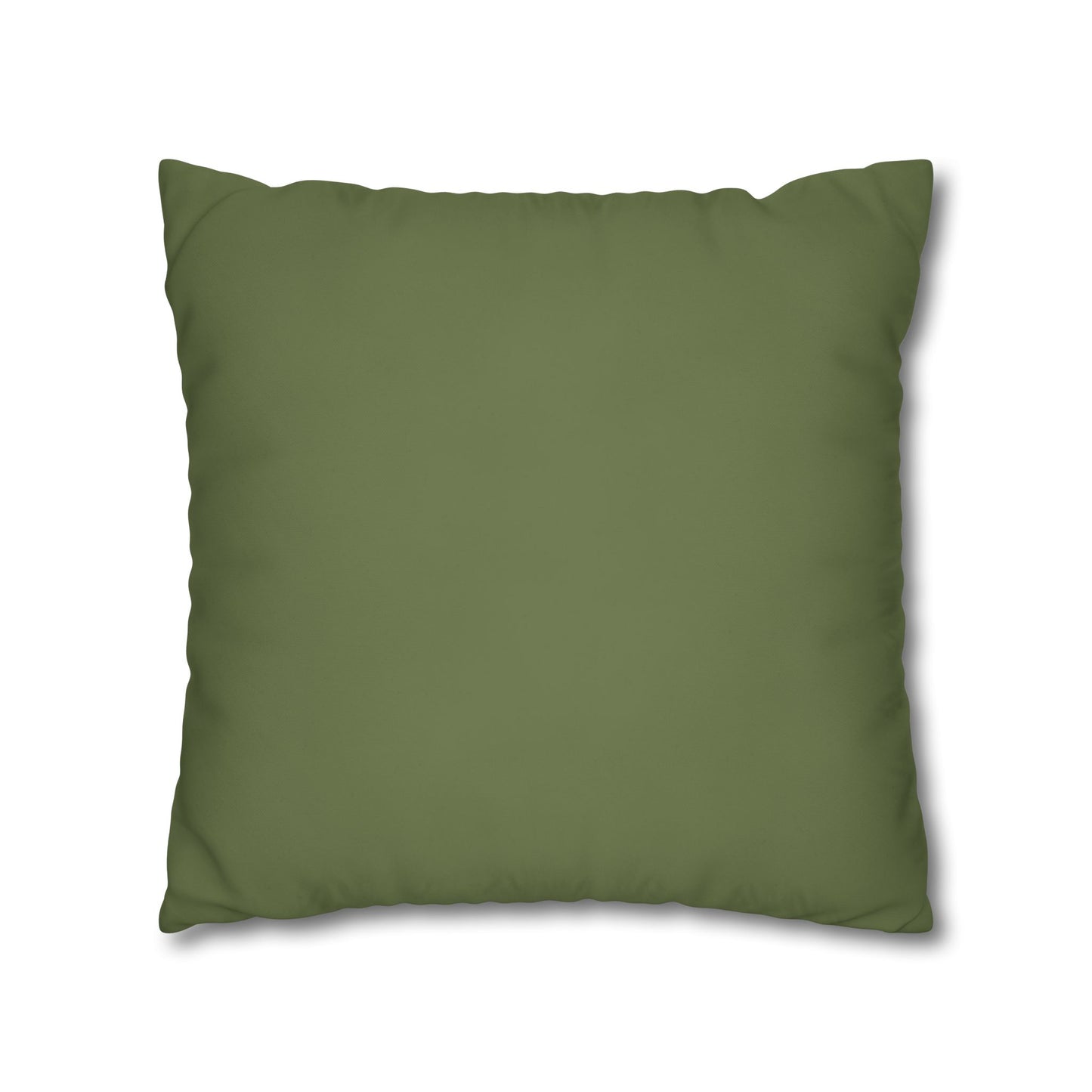 Olive Canvas Pillow Cover 20x20