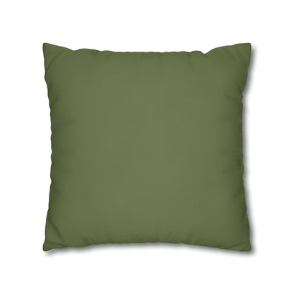 Olive Canvas Pillow Cover 20x20