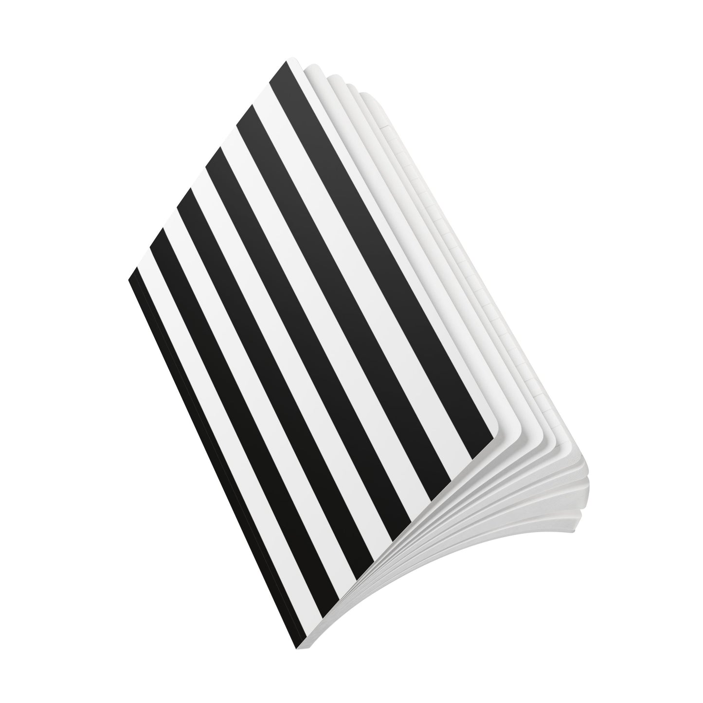 Black Stripe A5 Lined Journal, 100 or 200 pages