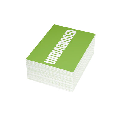 Muted Lime Postcard Set Pack of 10, 30 or 50 w/ Envelopes | Coordinated Collection