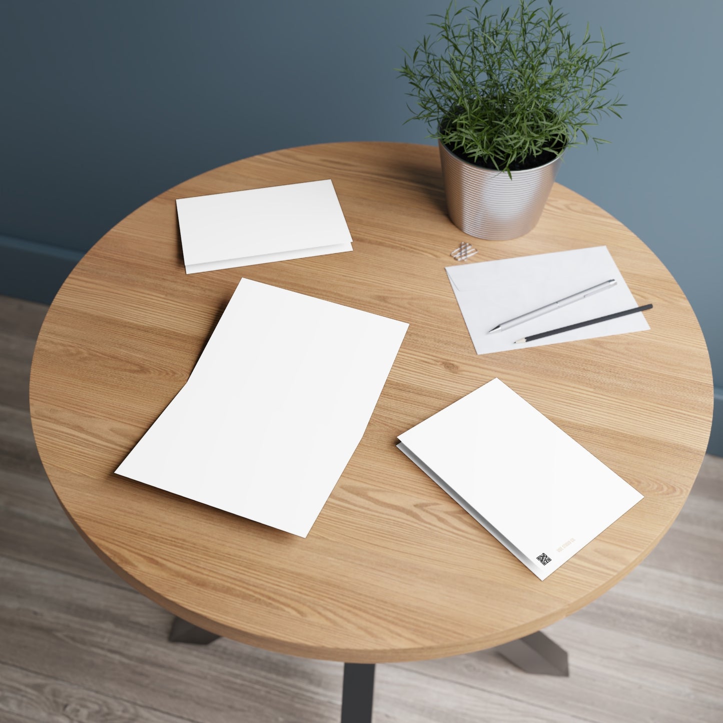 White Note Card Color Coordinated Collection